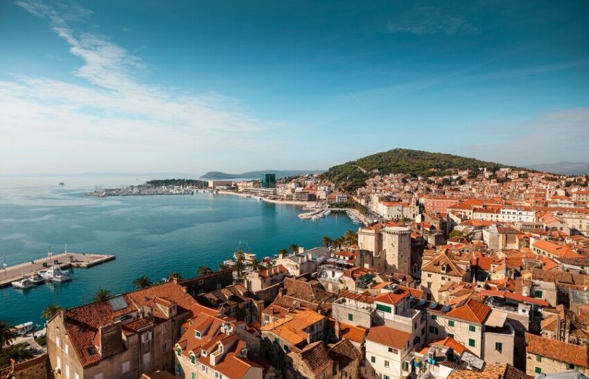 High angle view of split dalmatia croatia - travel and tour world