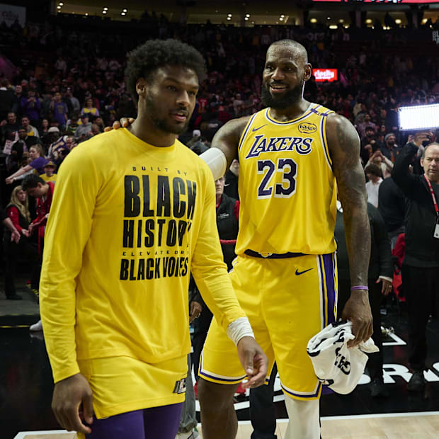 Bronny and LeBron